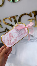 NEW - Pink Rocking horse arrival tag (girl)