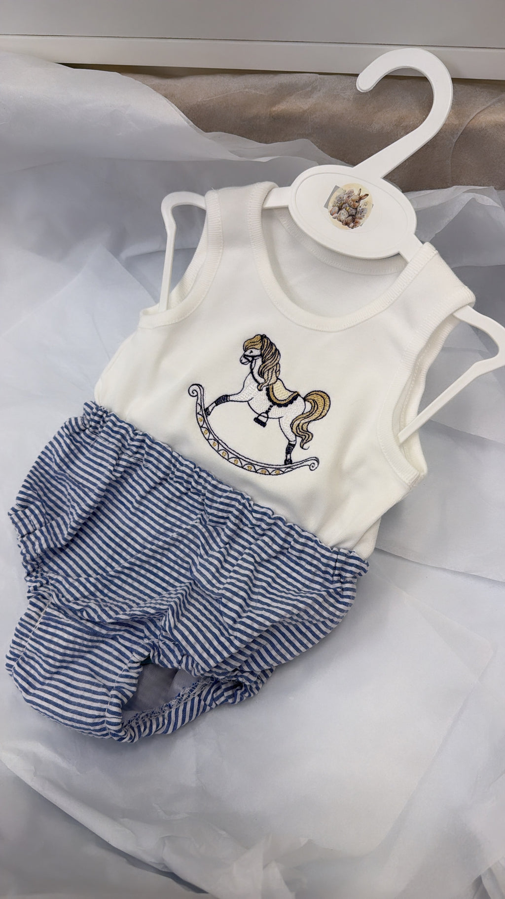 Rocking horse vest&pant set