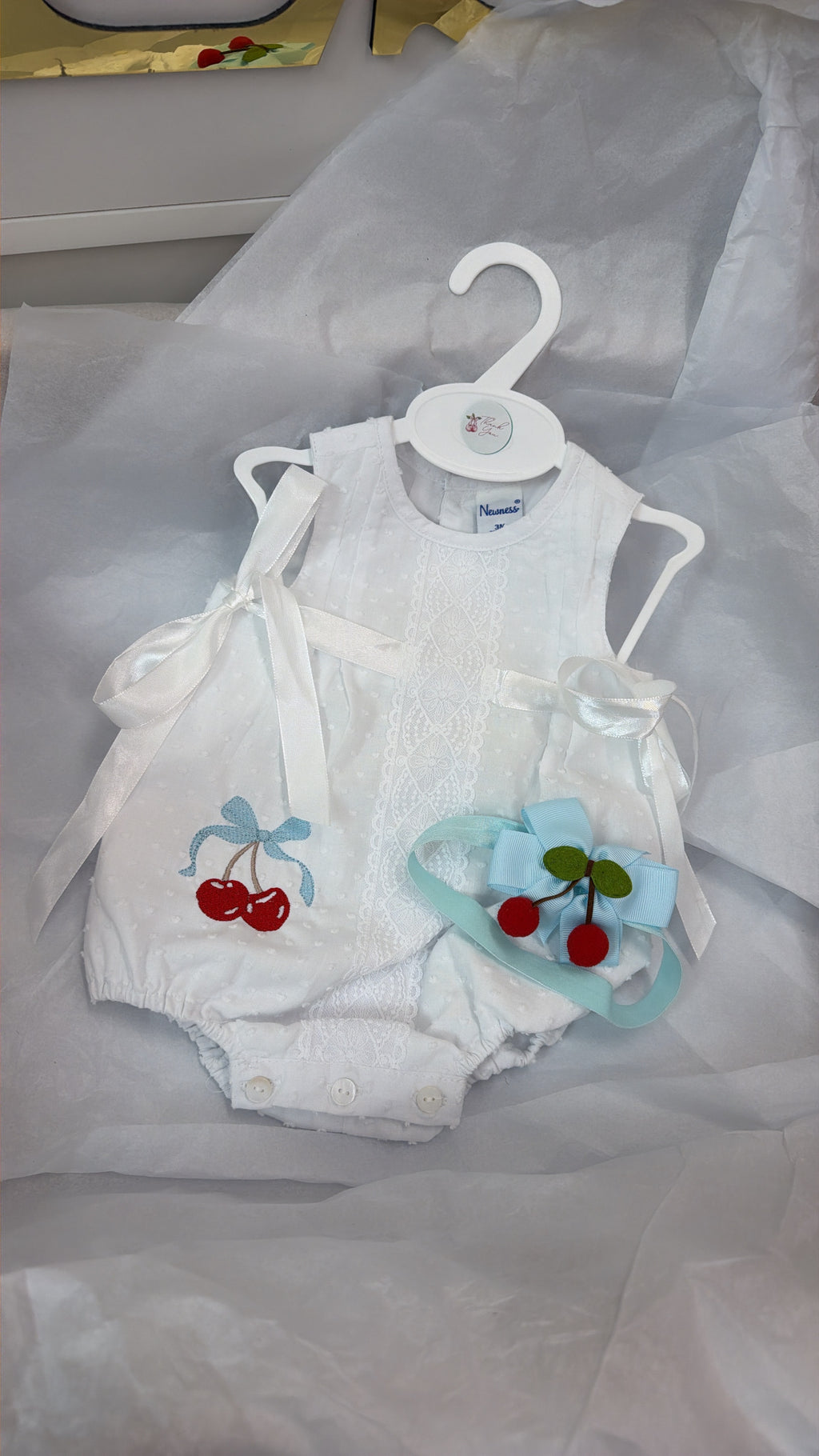 Cherry romper & headband