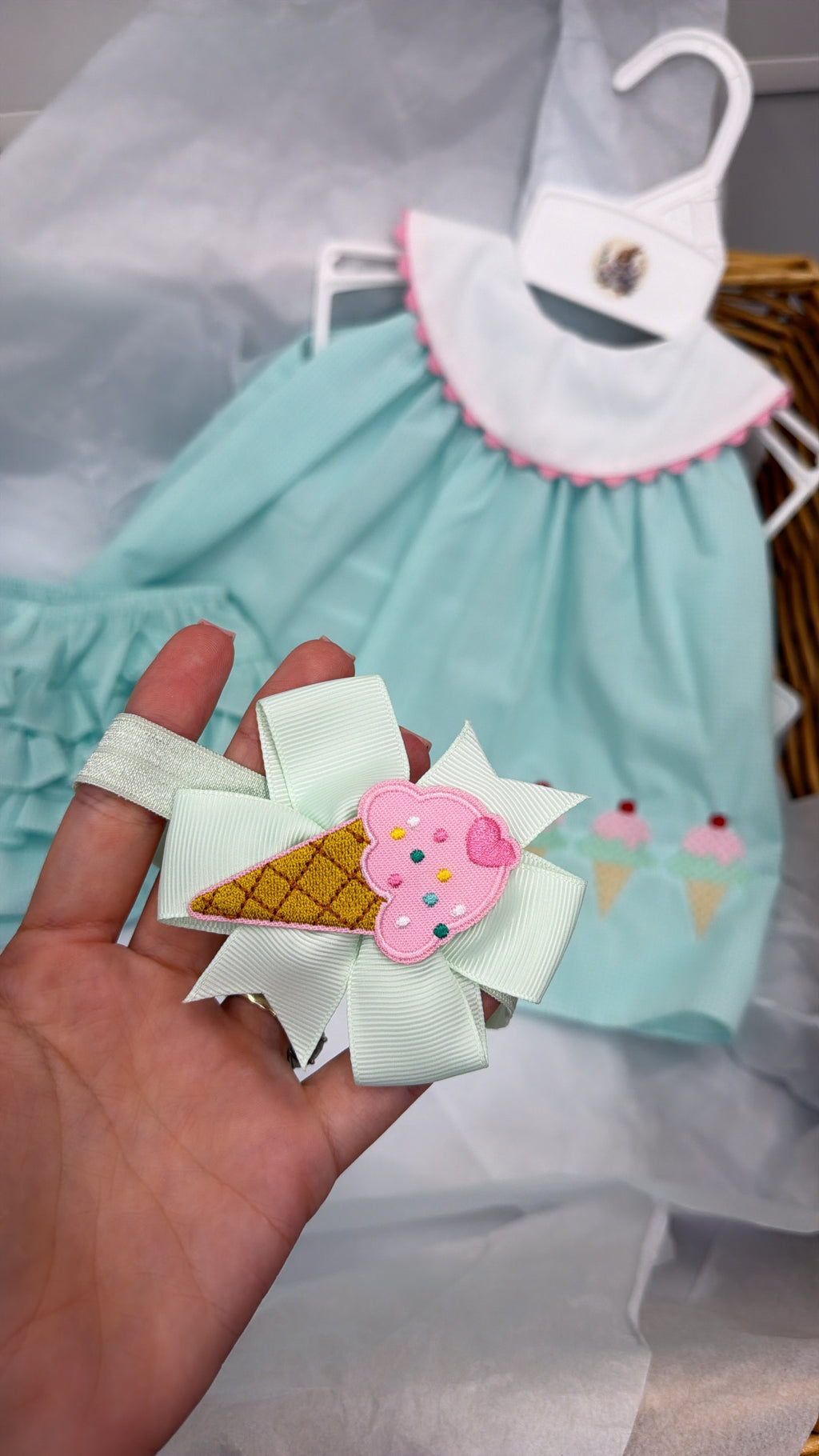 Backless top&pants set with bow headband