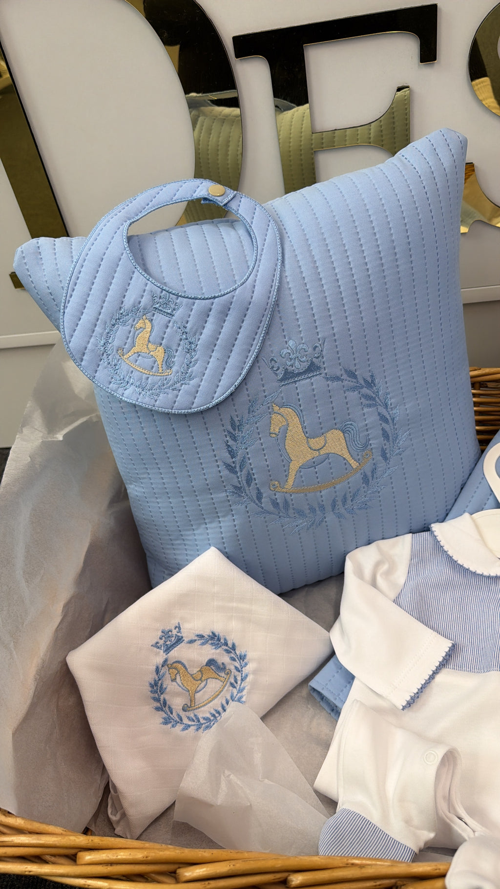 Blue Rocking horse hospital set