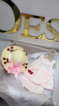 Cherry swing top, pants and hat