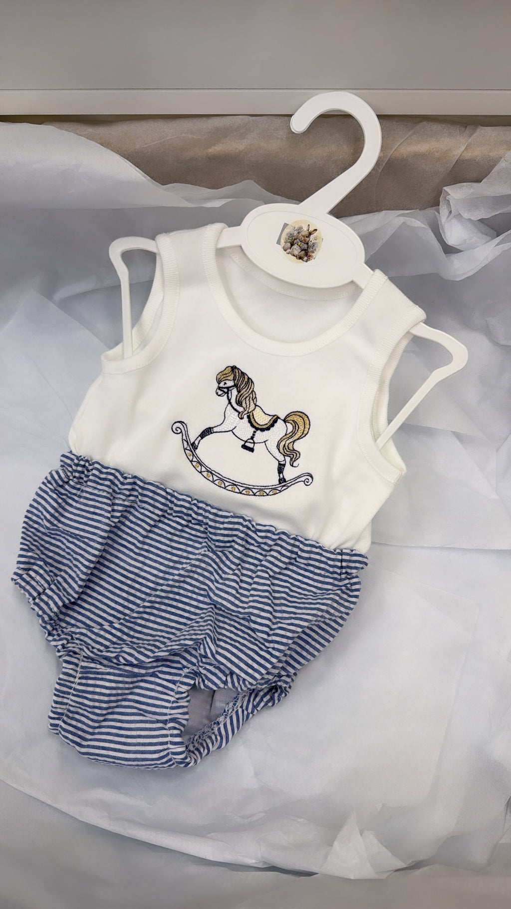 Rocking horse vest&pant set