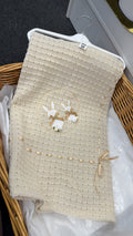 Caramel girl bunny shawl