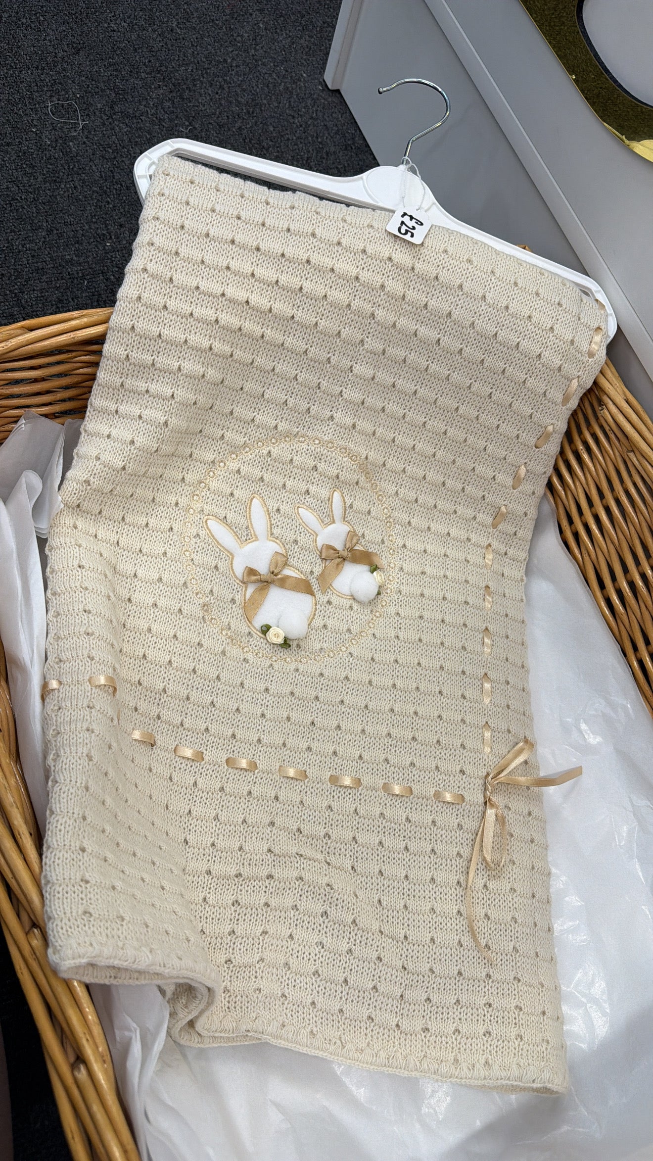 Caramel girl bunny shawl