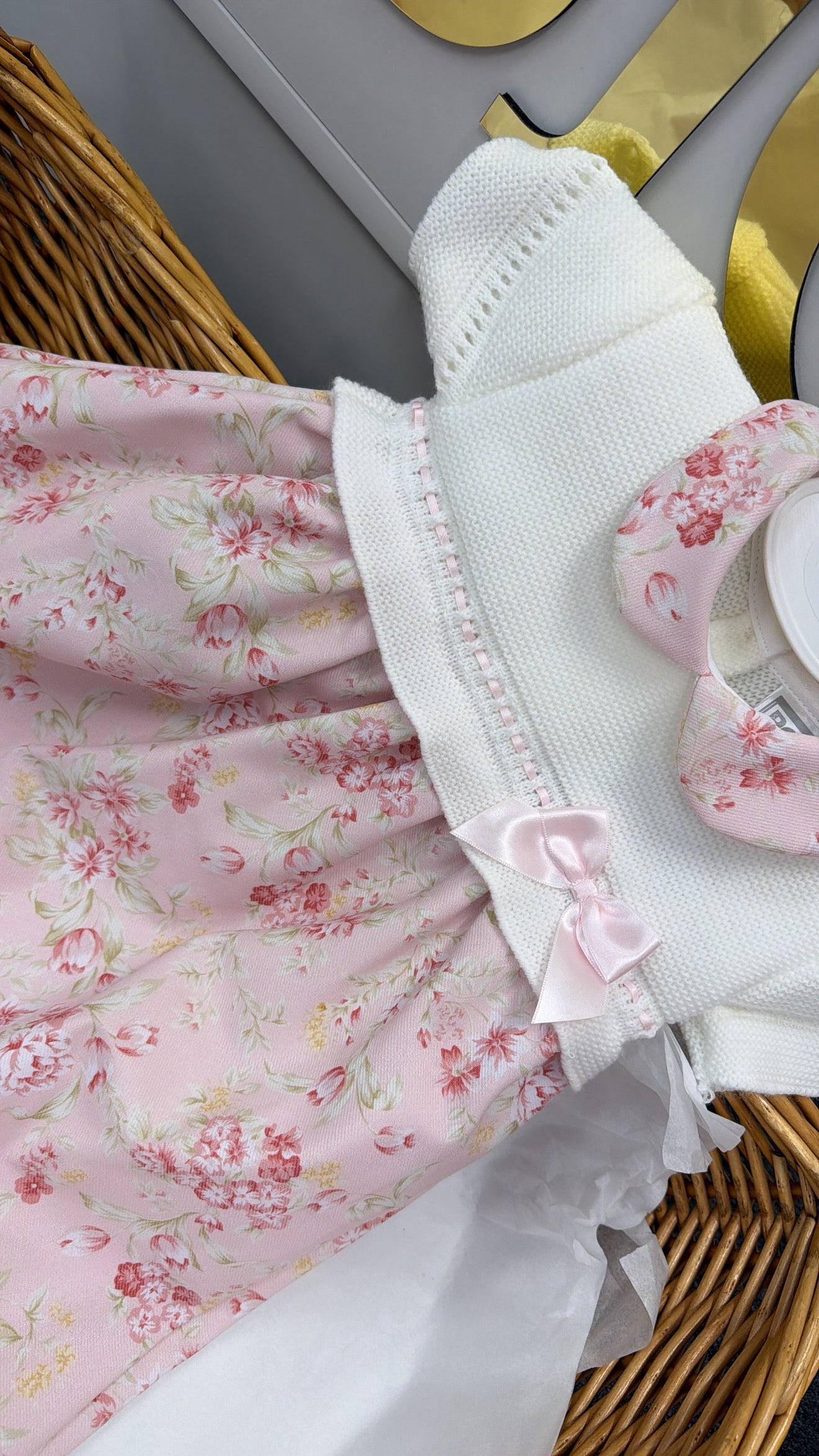Floral knit dress