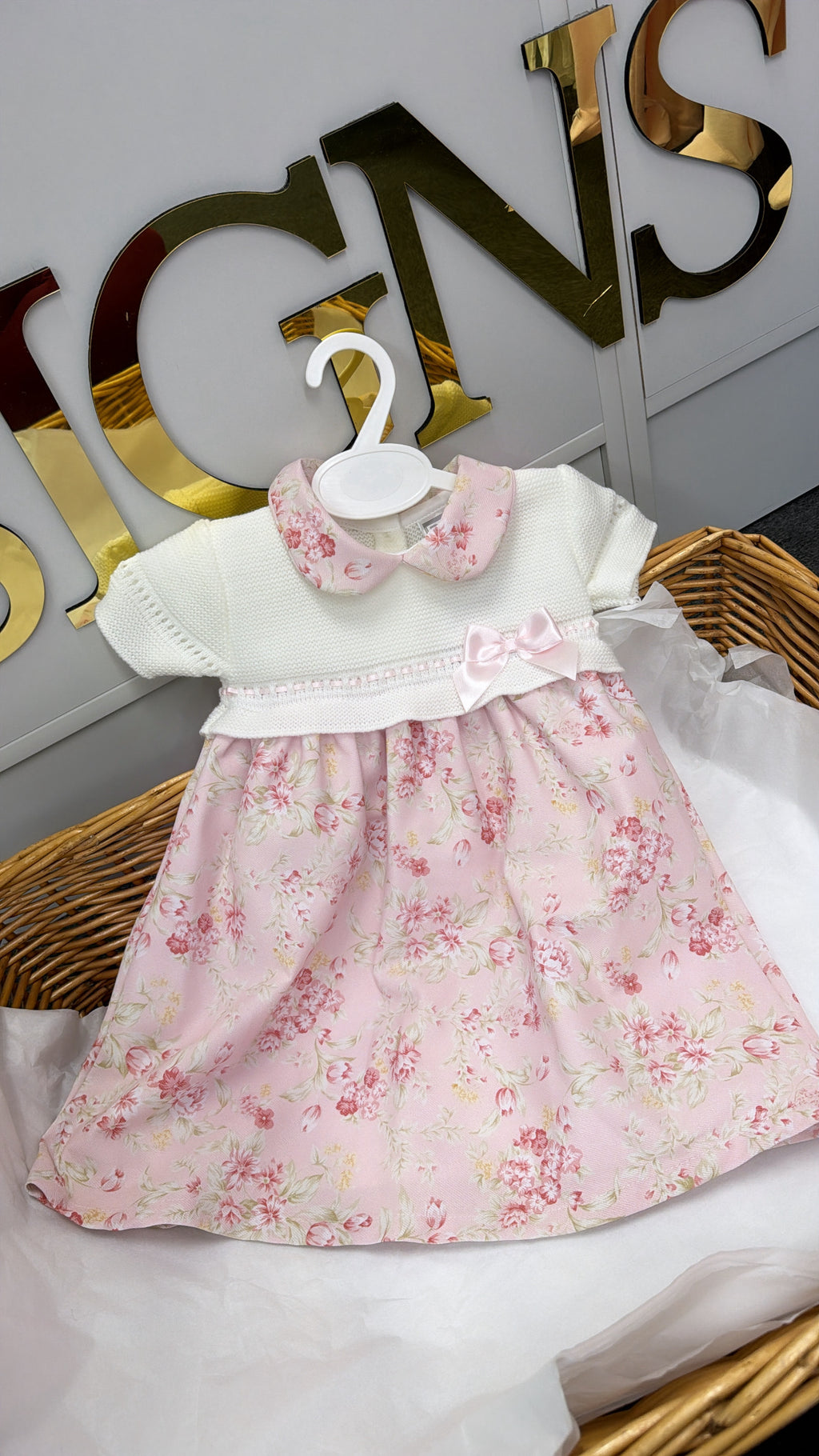 Floral knit dress