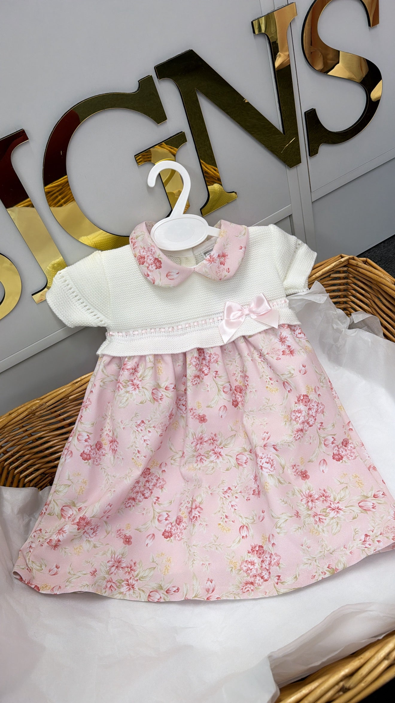 Floral knit dress