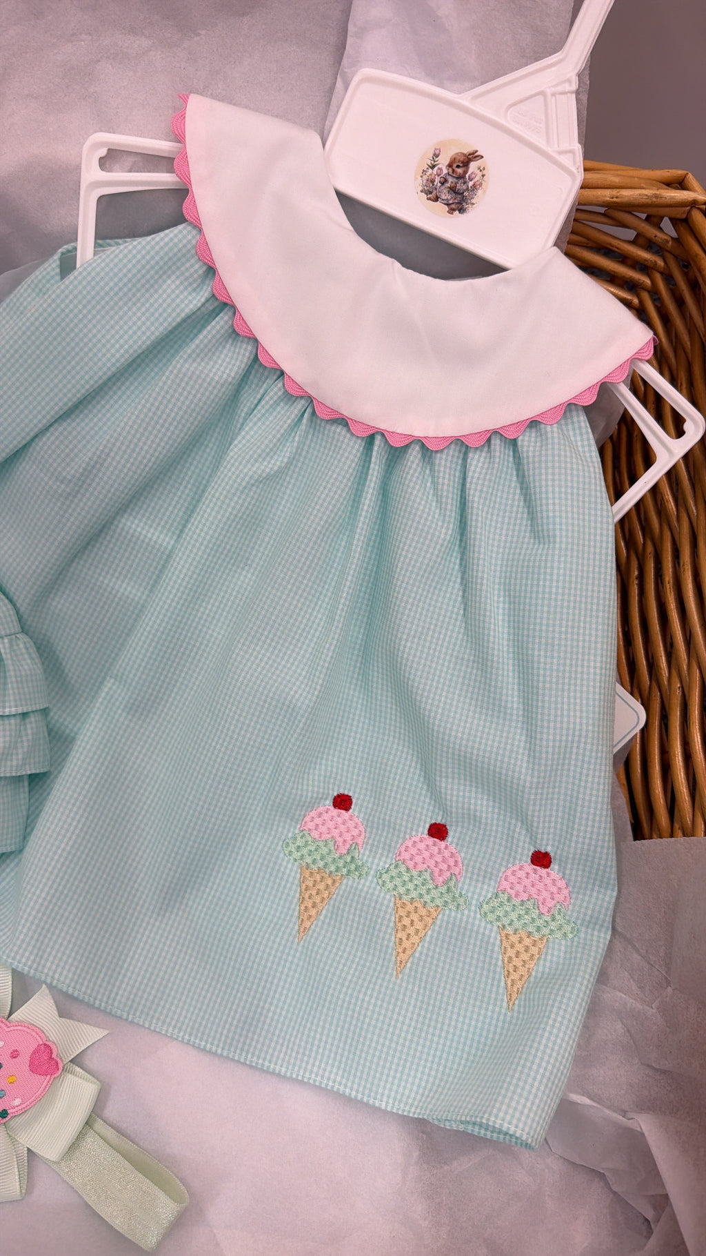 Backless top&pants set with bow headband