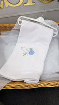 Blue stork blanket