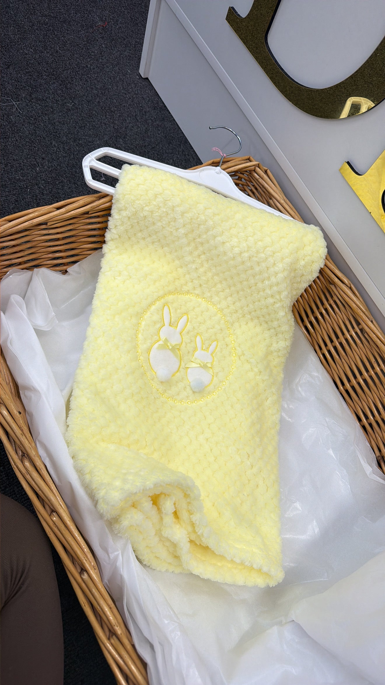 Lemon bunny blanket