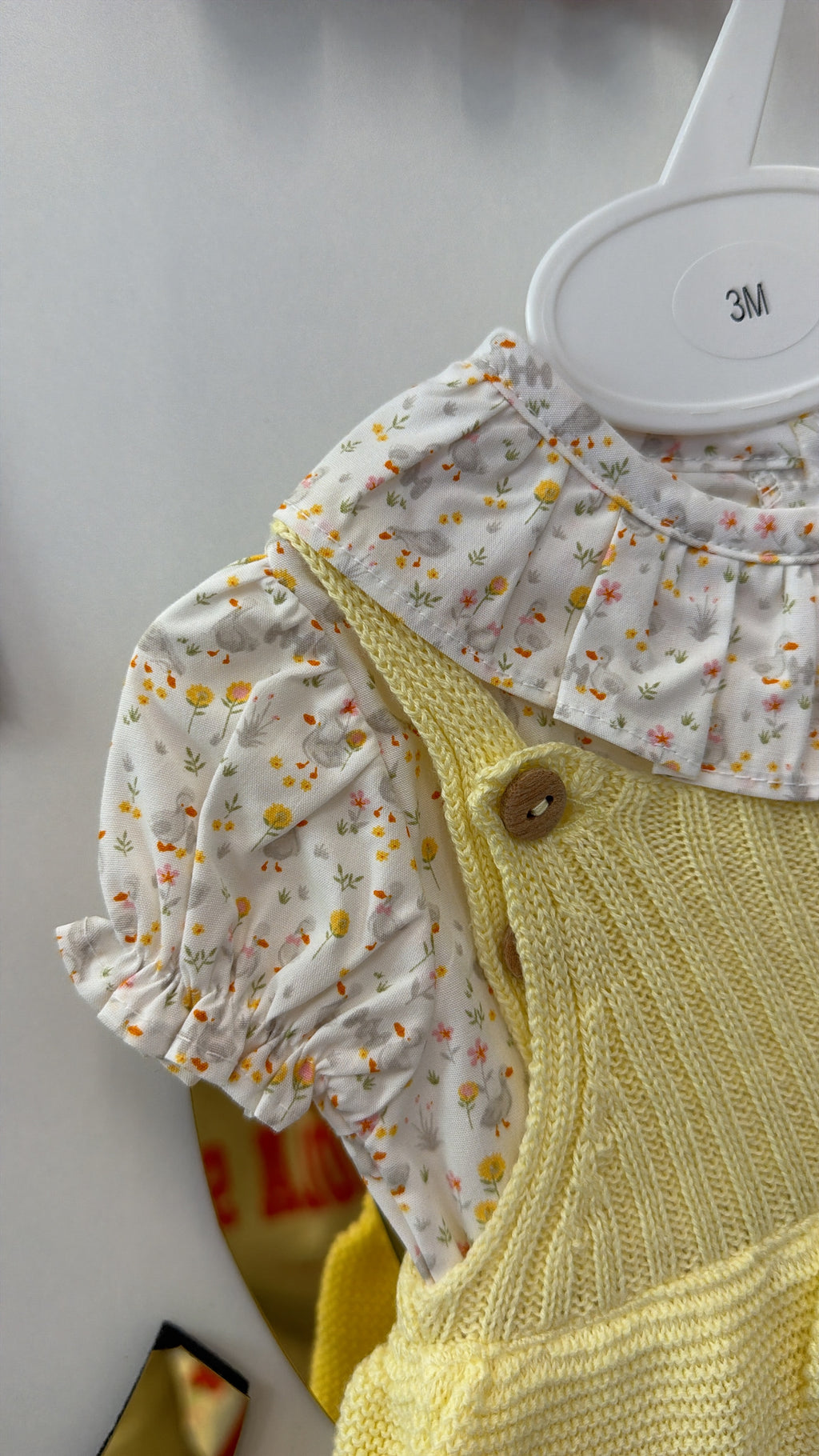 Yellow knit duck set
