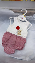 Bear with balloon vest&pants