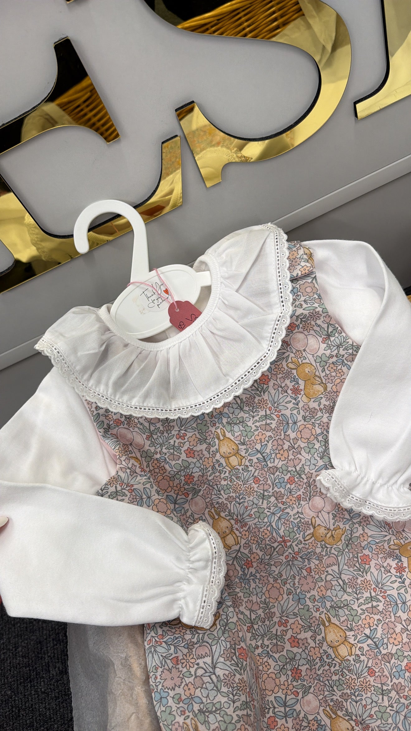 Ditsy pinafore