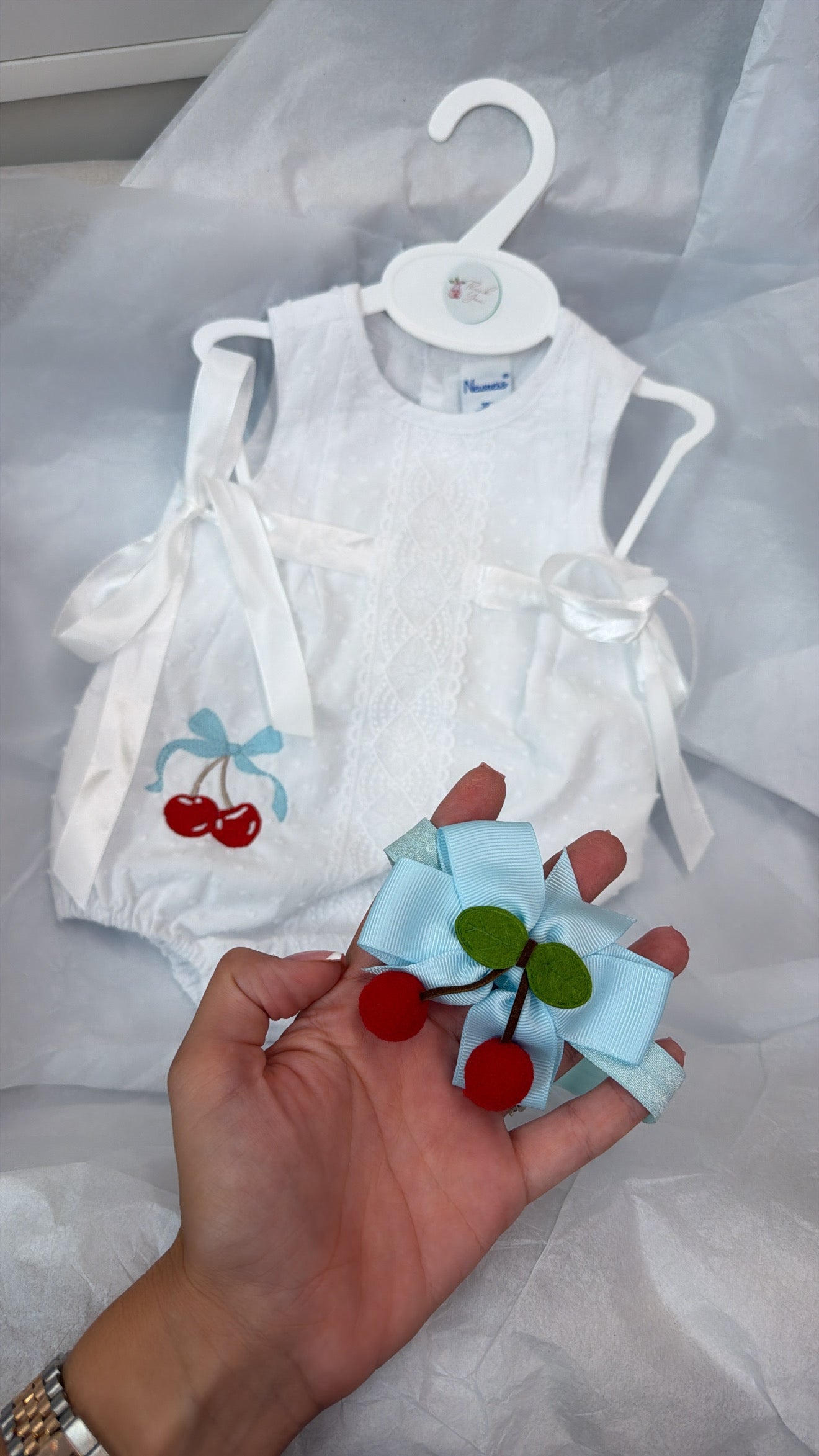 Cherry romper & headband