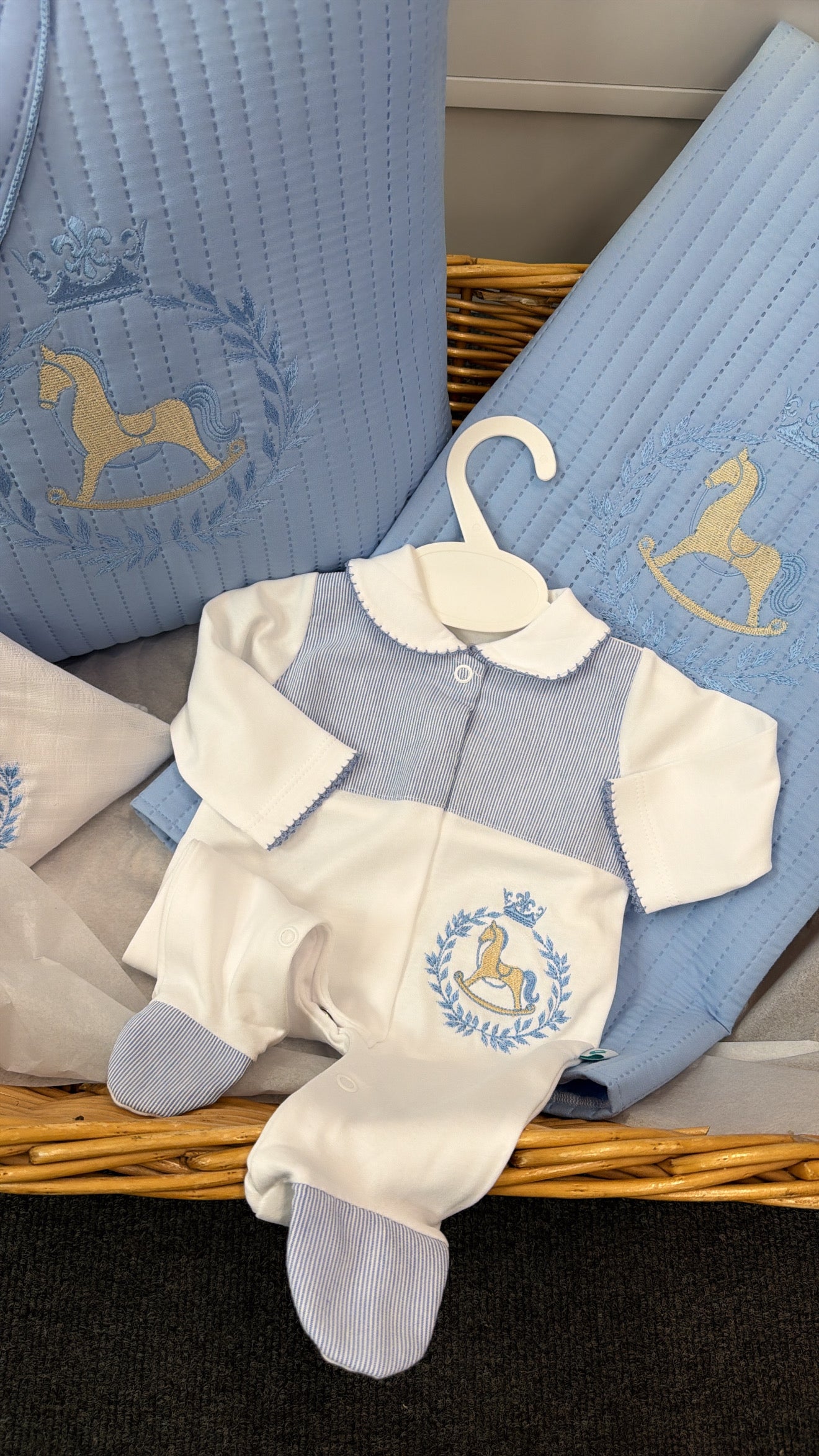 Blue Rocking horse hospital set