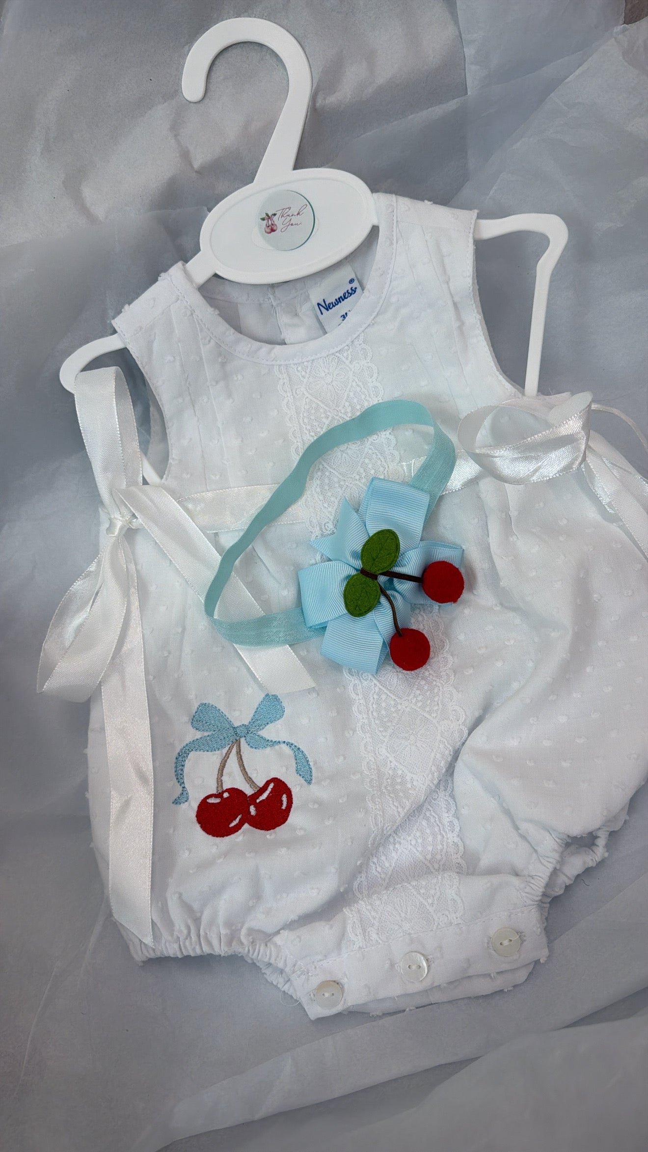 Cherry romper & headband