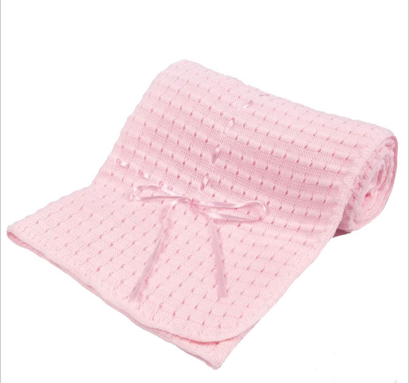 Pink shawl blanket