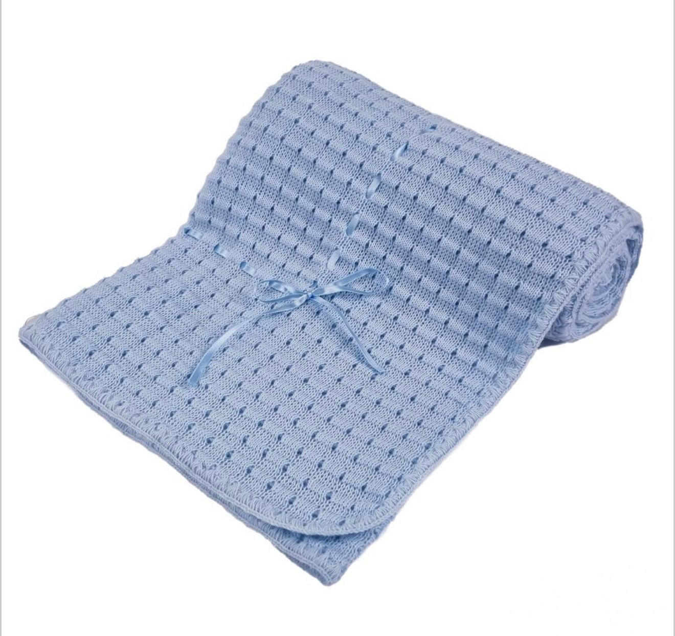 Blue shawl blanket