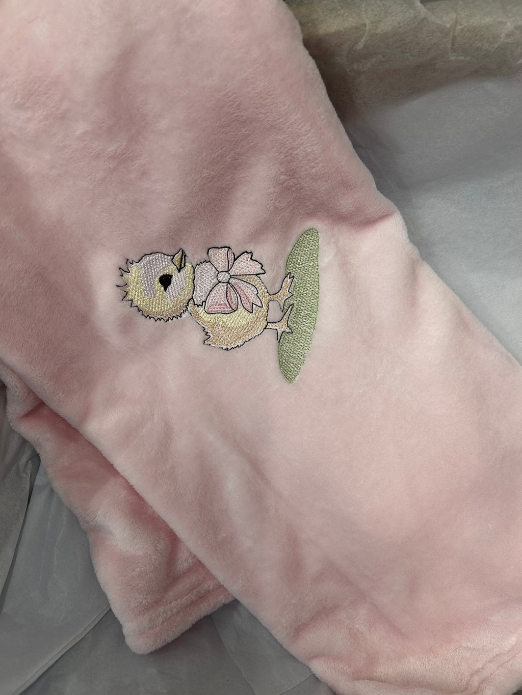 Pink chick blanket