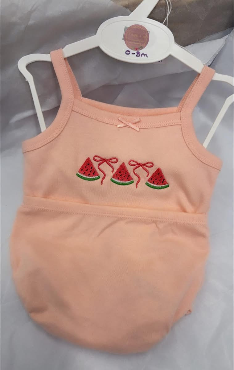 Watermelon vest and pant set