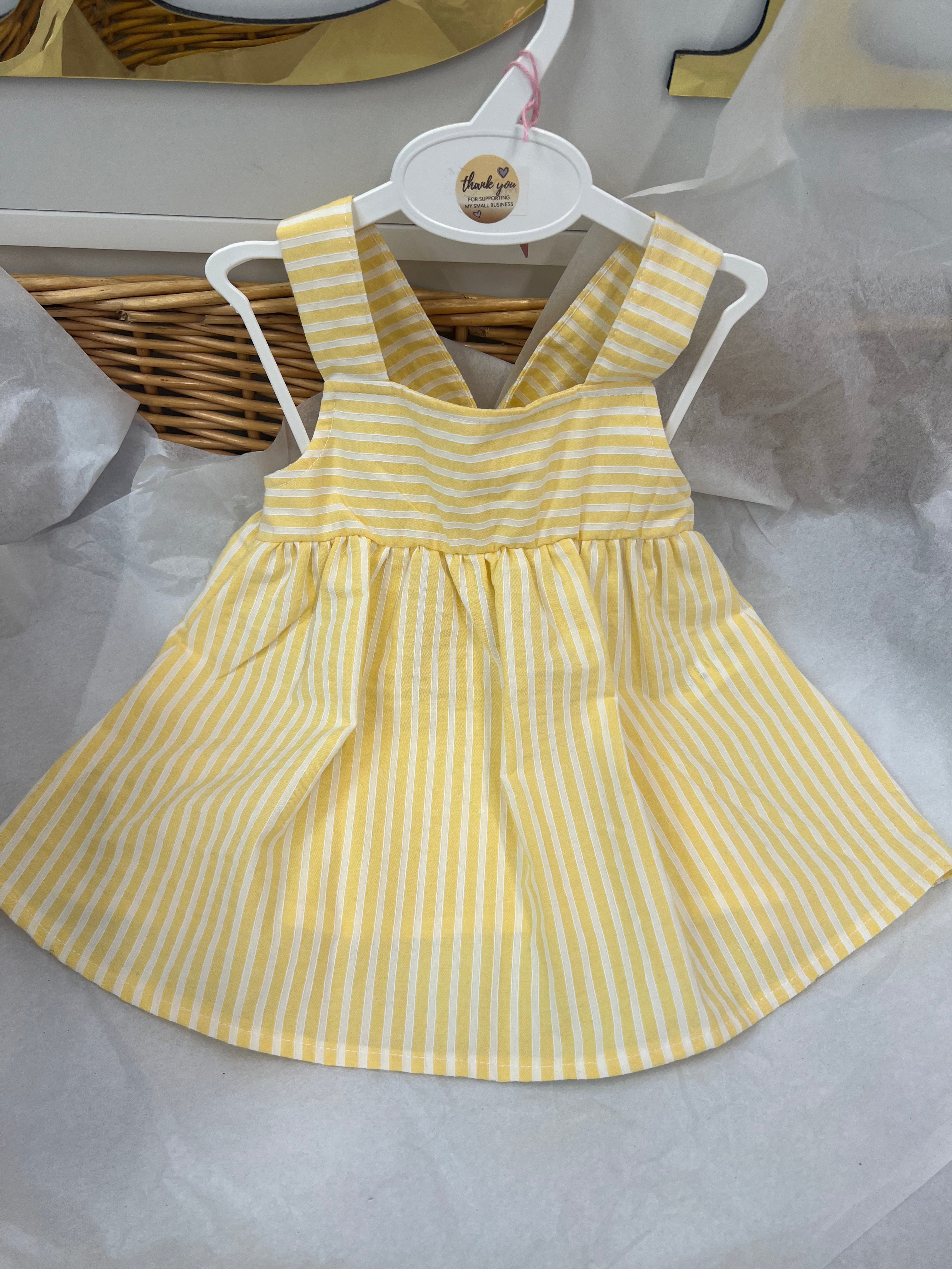 Lemon striped dress