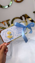 NEW - Blue duck air balloon arrival tag (boy)