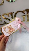 NEW - Pink bear arrival tag (girl)