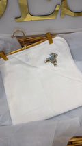 White bear hooded towel