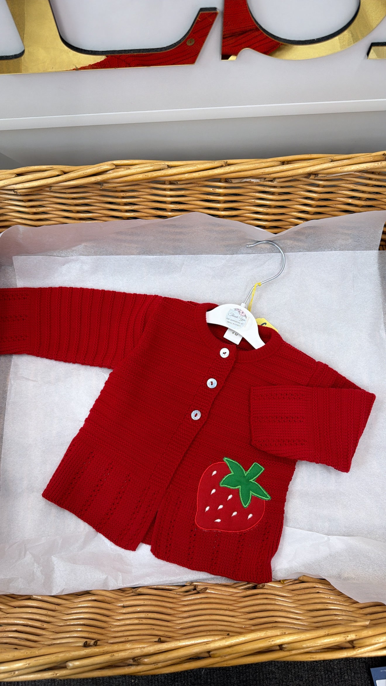 Strawberry cardigan