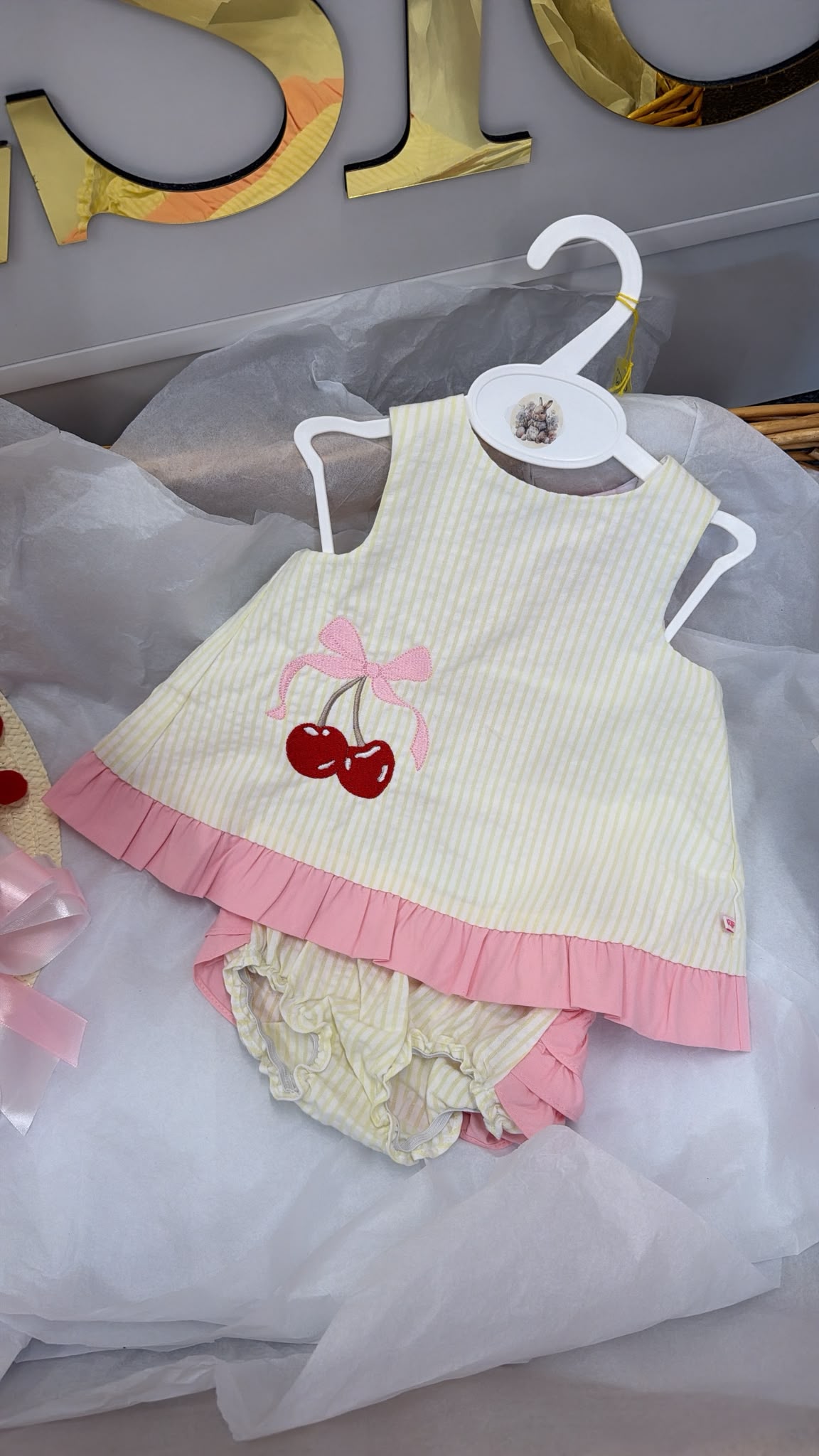 Cherry pink swing top and pant