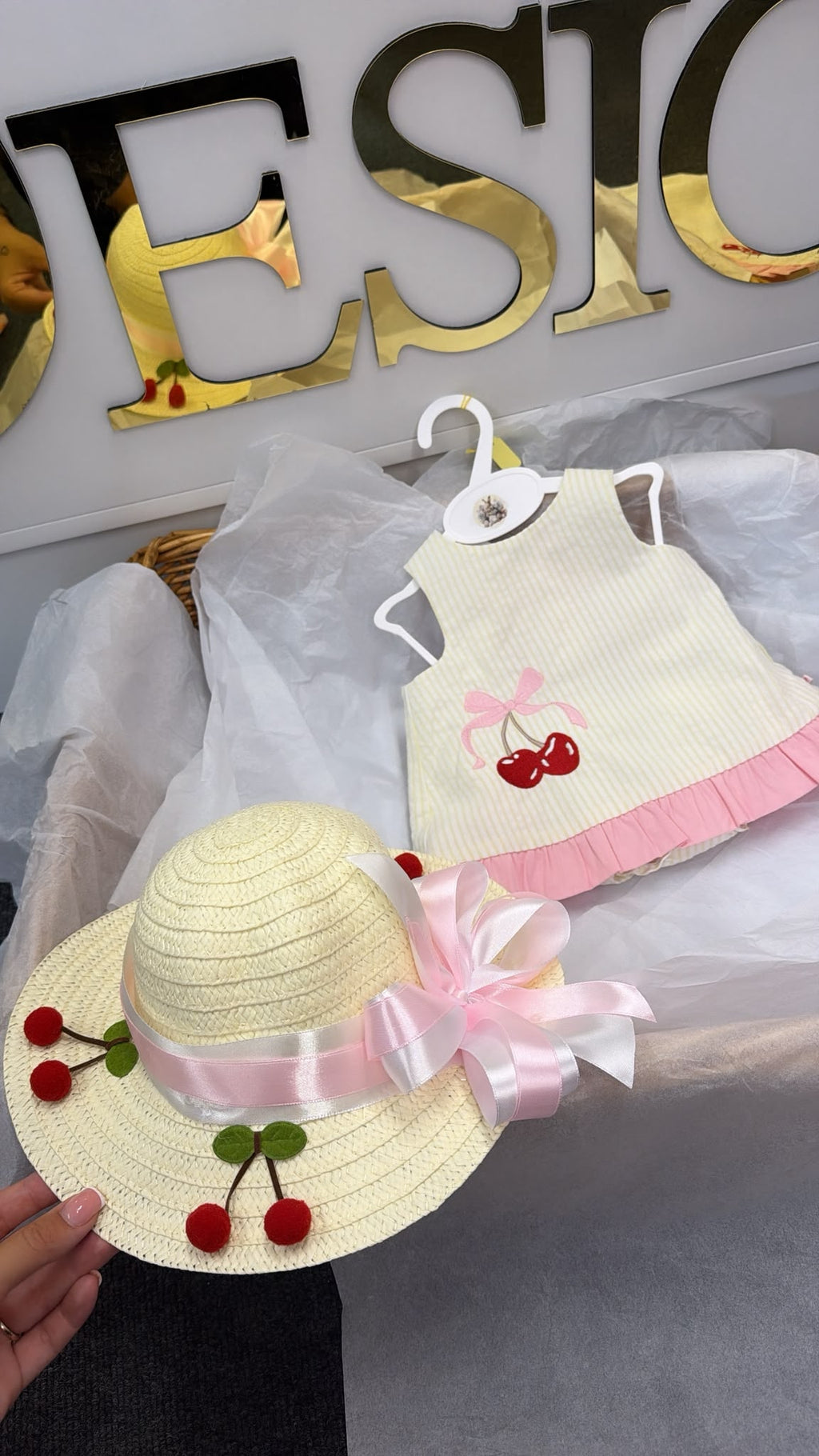 Cherry pink swing top and pant