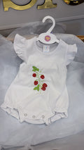 Summertime strawberry romper