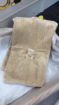 Beige bear blanket (plain)
