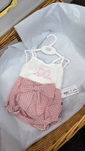 Bow pant set