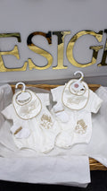 Blessed romper with bib and socks