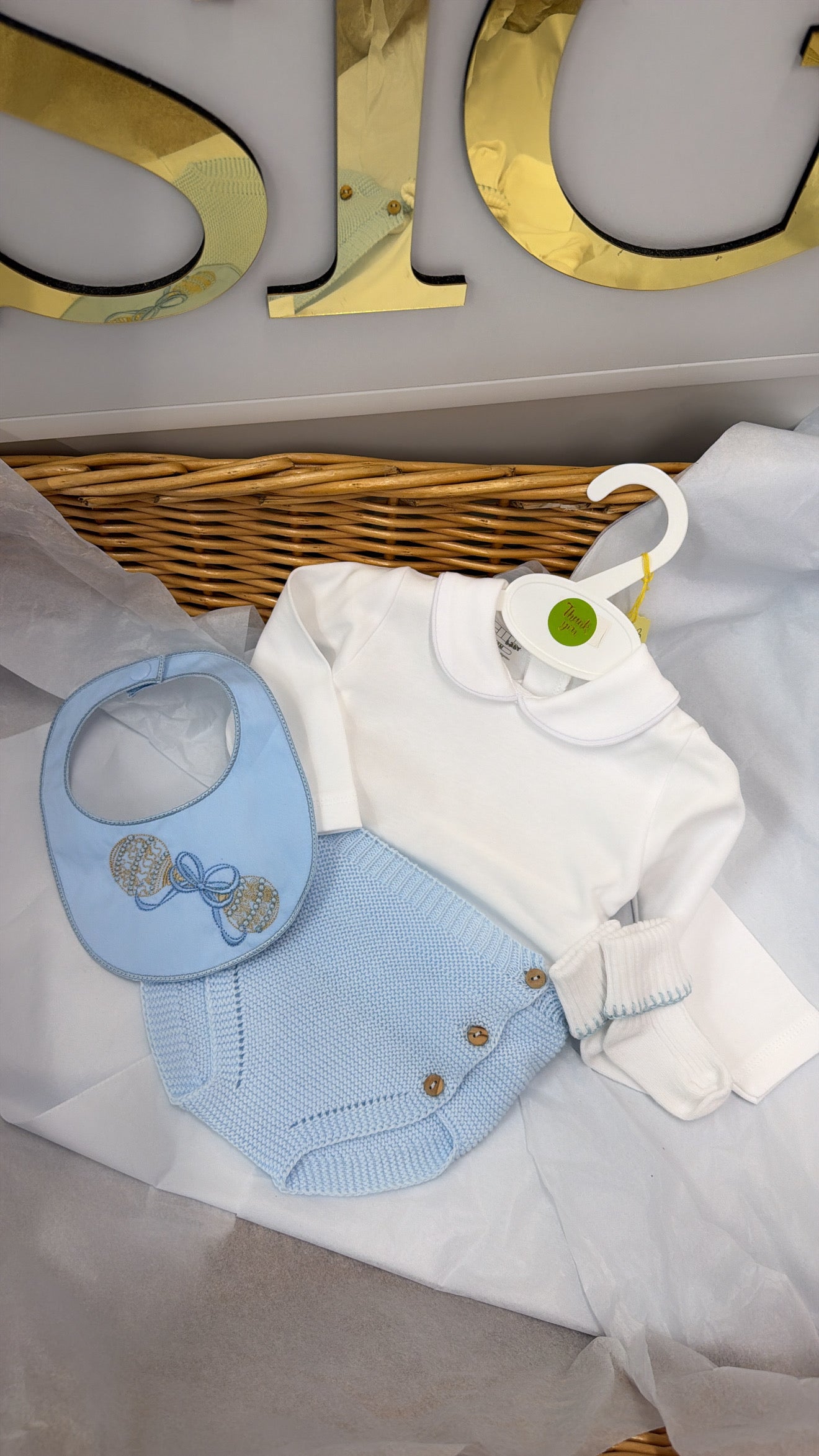 Rattle pant set with socks