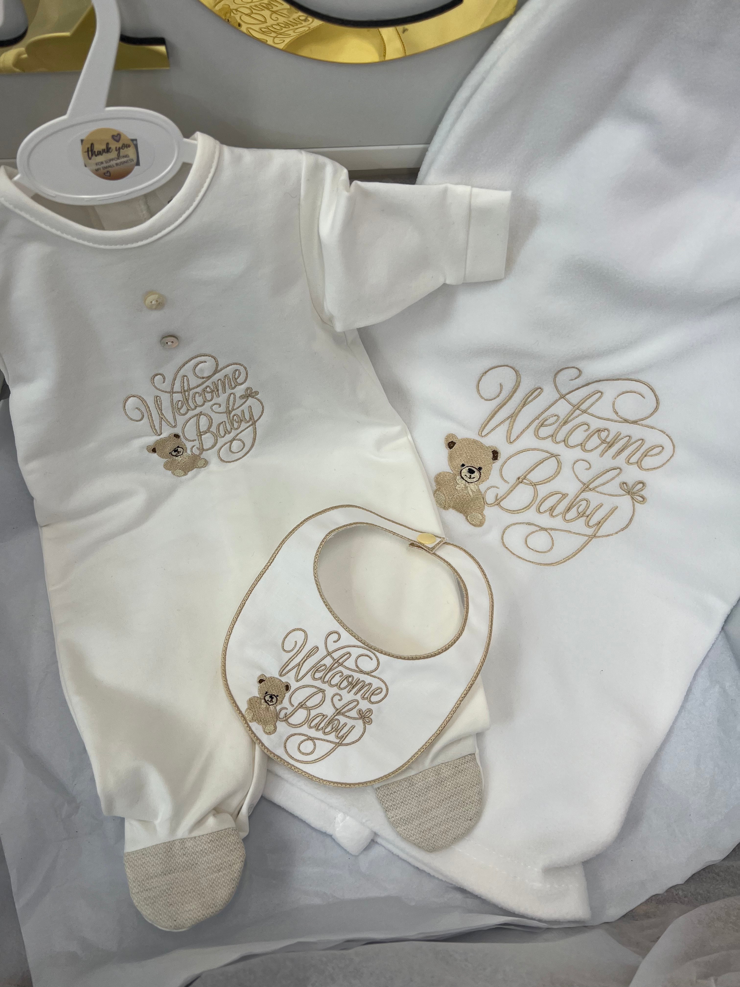 Welcome baby full set in beige