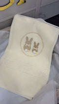 Cream bunny lace blanket