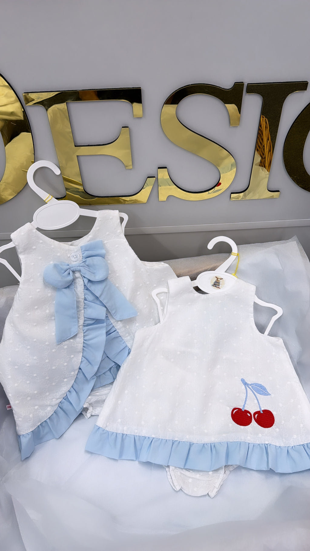 Blue and white swing top and pants