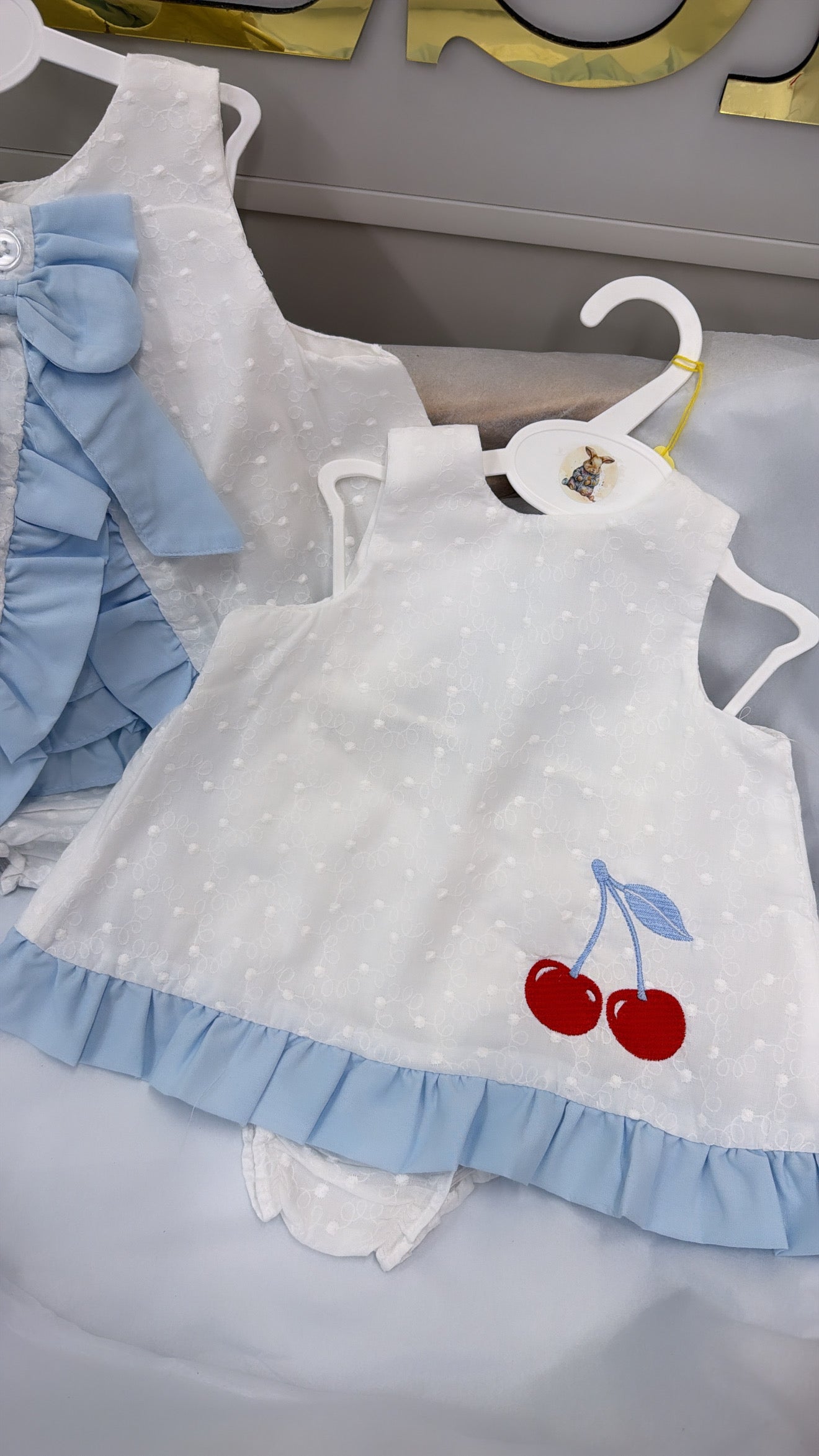 Blue and white swing top and pants
