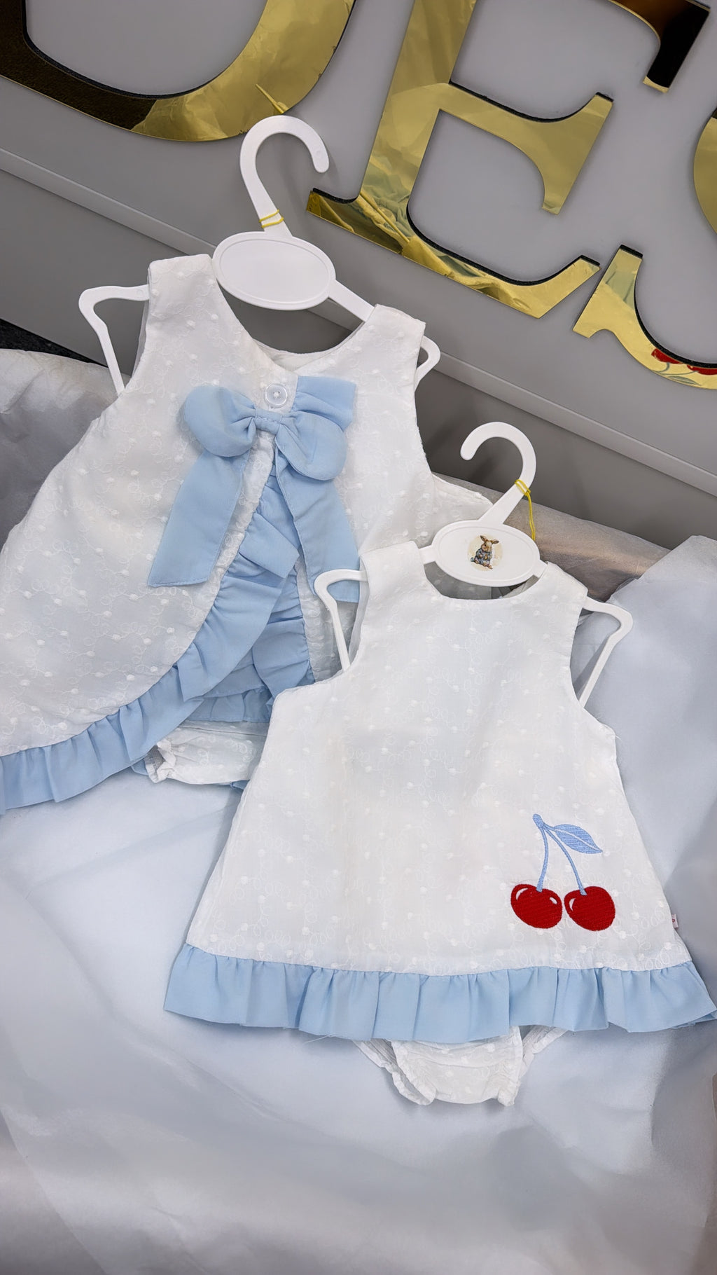 Blue and white swing top and pants