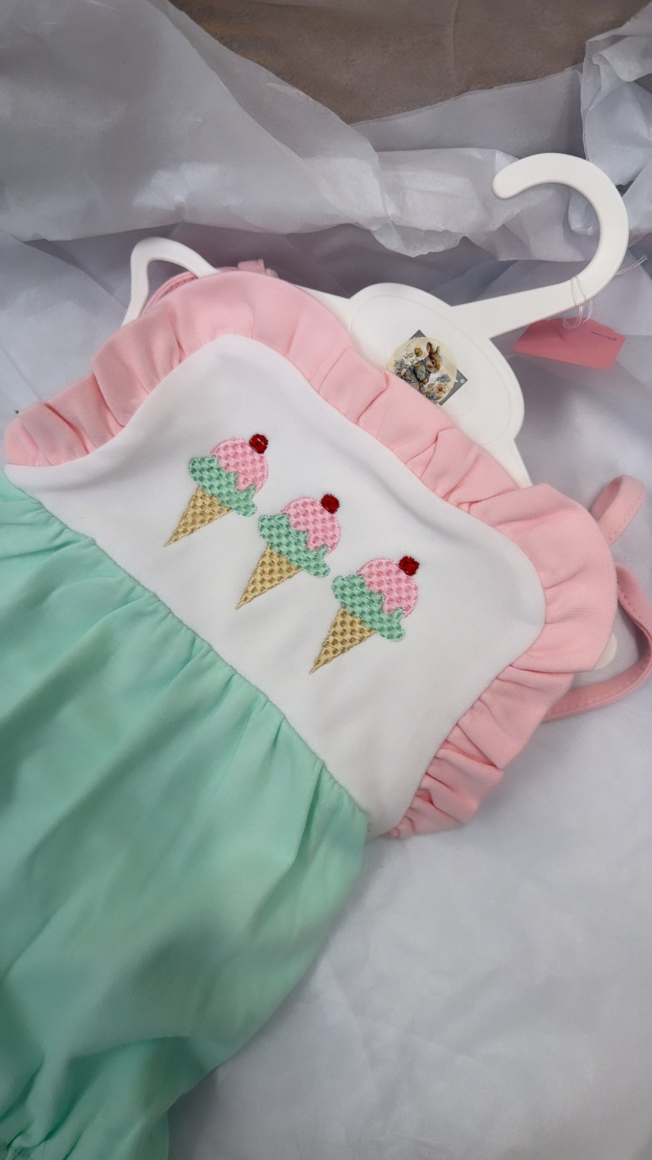 Backless summer cotton romper