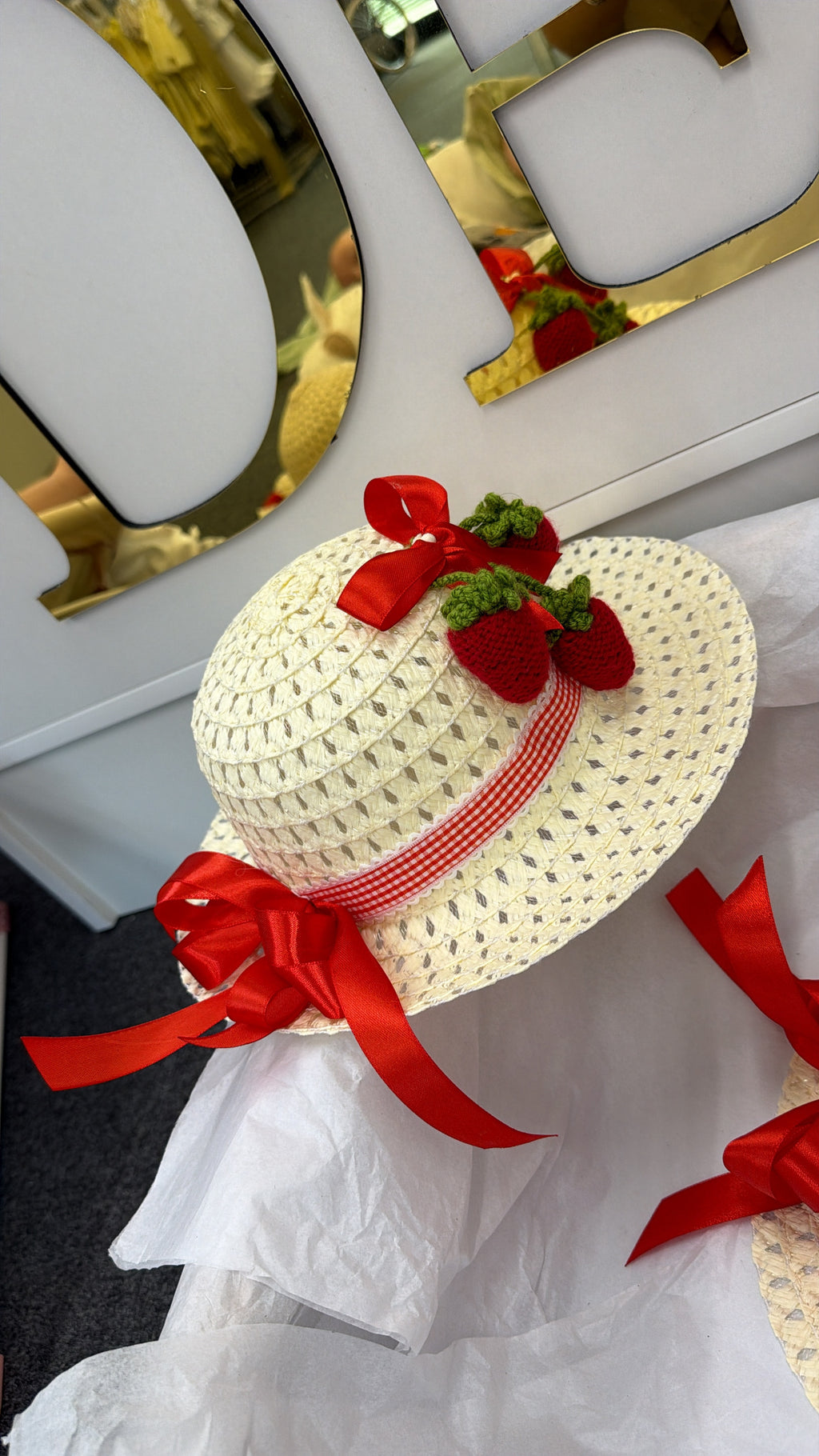 Strawberry summer hat