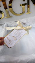 NEW - Cream stork arrival tag (unisex)