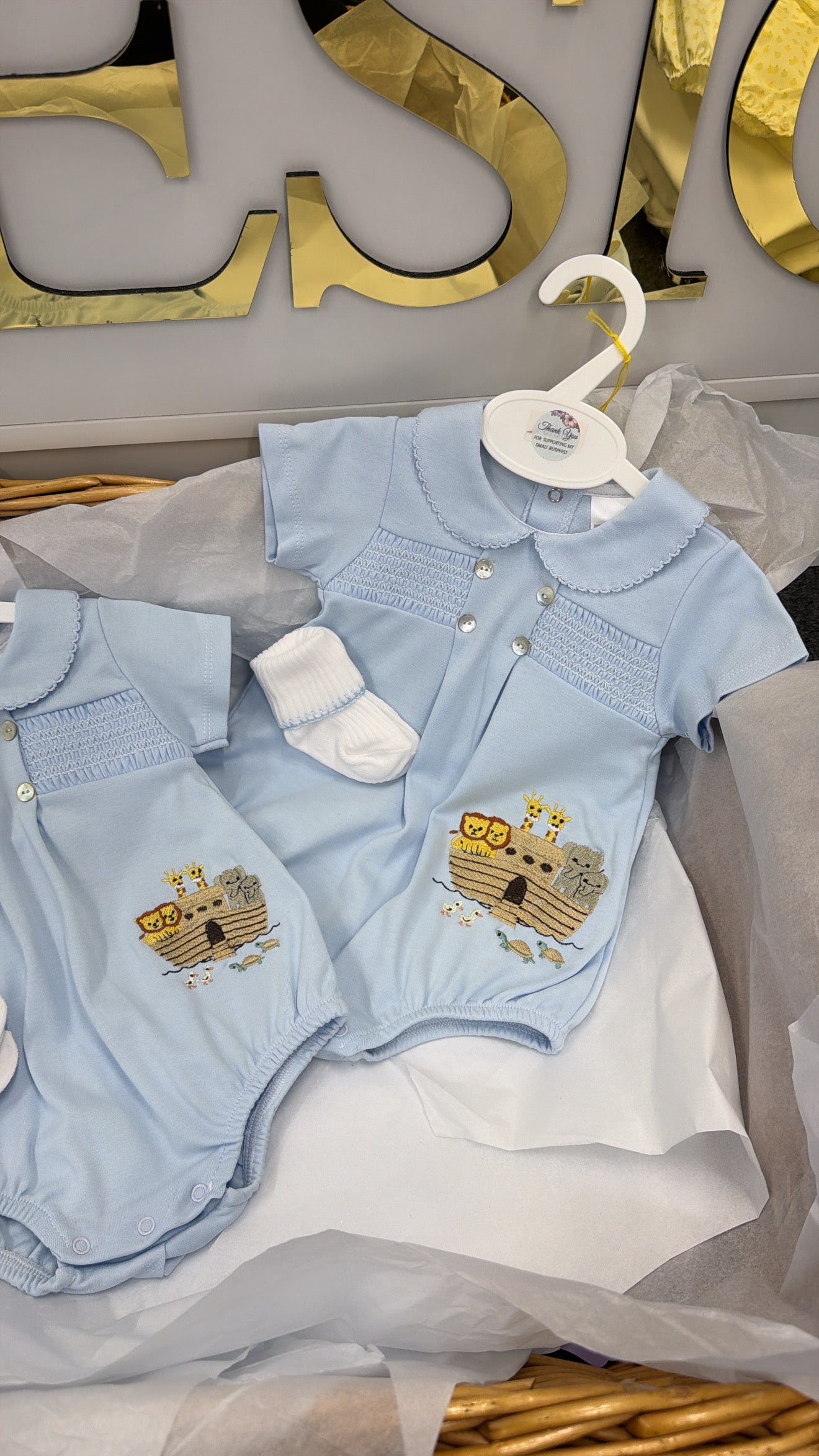 Noah’s ark romper & socks
