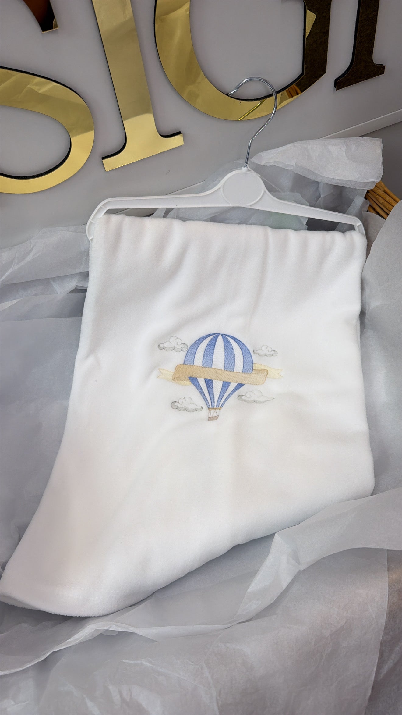 Hot air balloon blanket