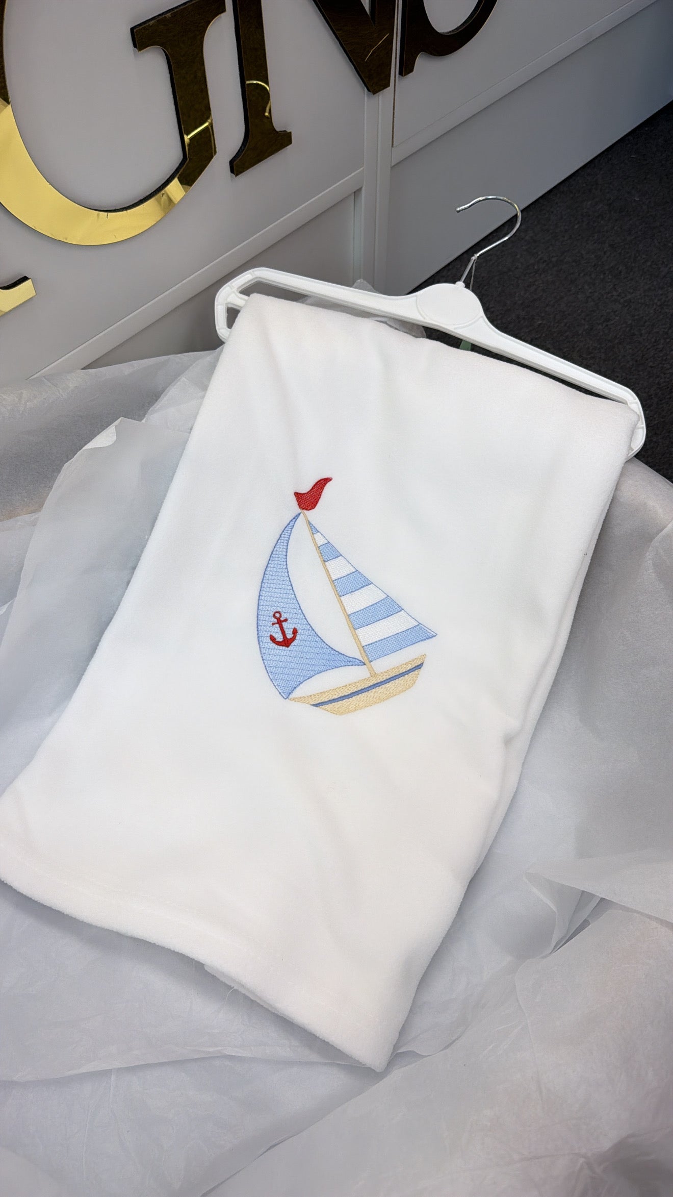 Sailboat blanket
