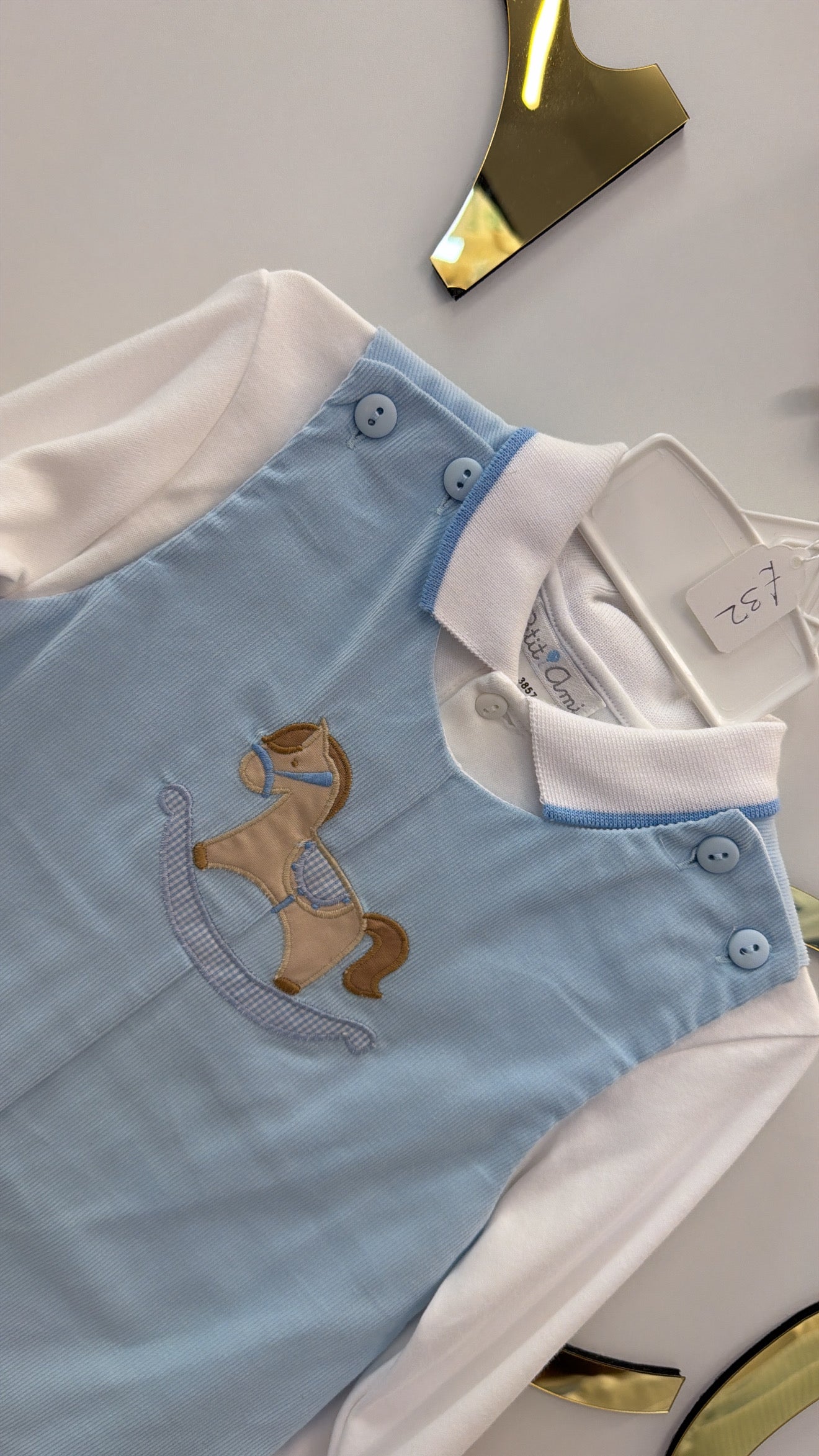 Rocking horse dungarees