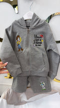 Zip up hoodie and shorts